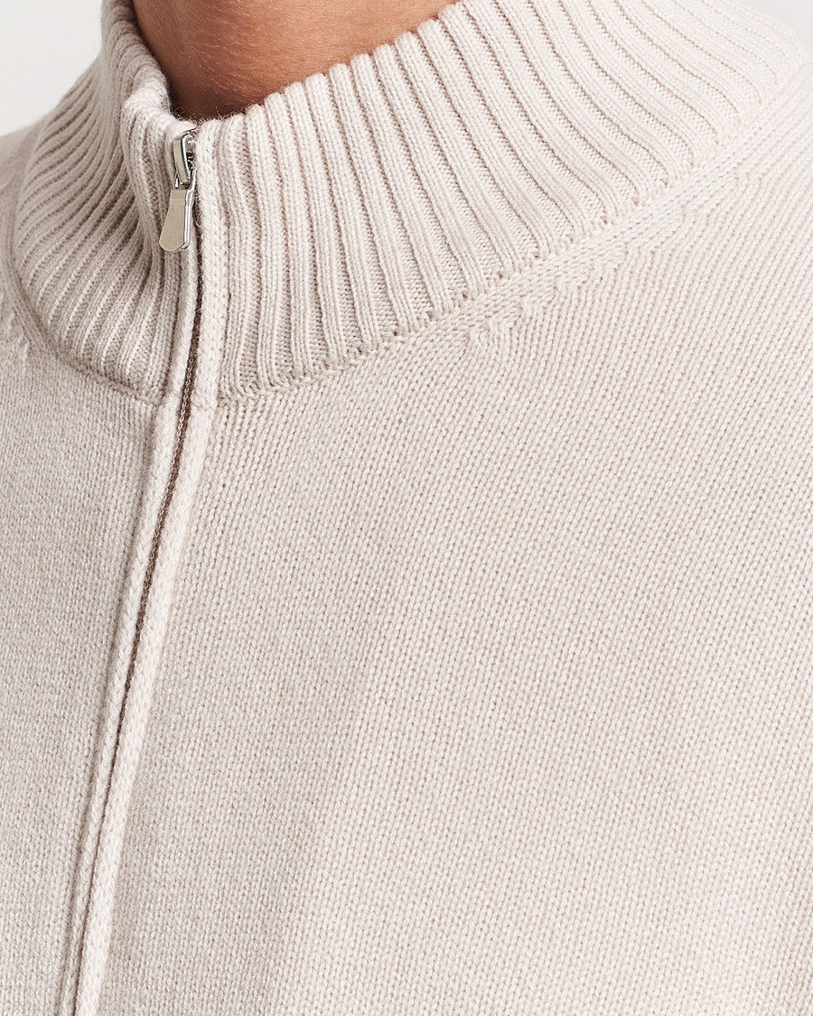 Homme | Pulls Et Tricots | Gran Sasso | Wool/Cashmere Full Zip Creme