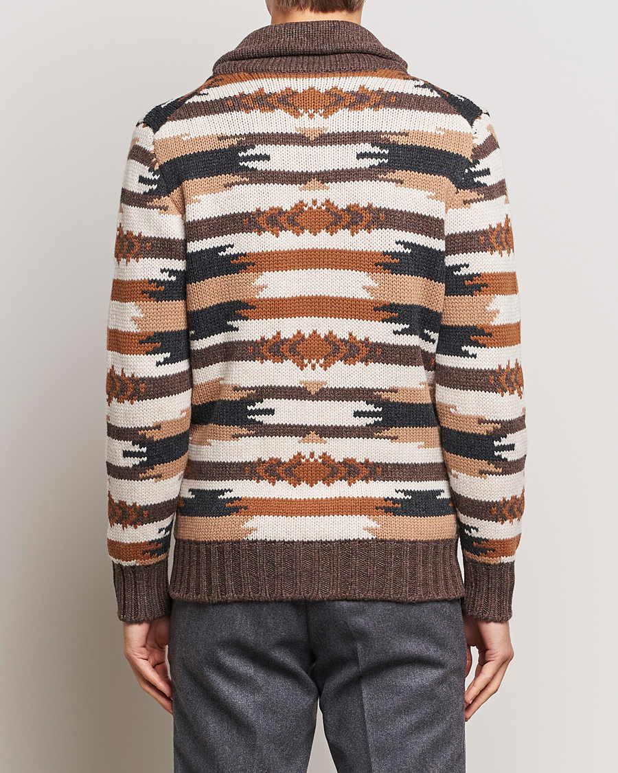 Homme | Pulls Et Tricots | Gran Sasso | Aspen Heavy Knitted Wool Cardigan Multi