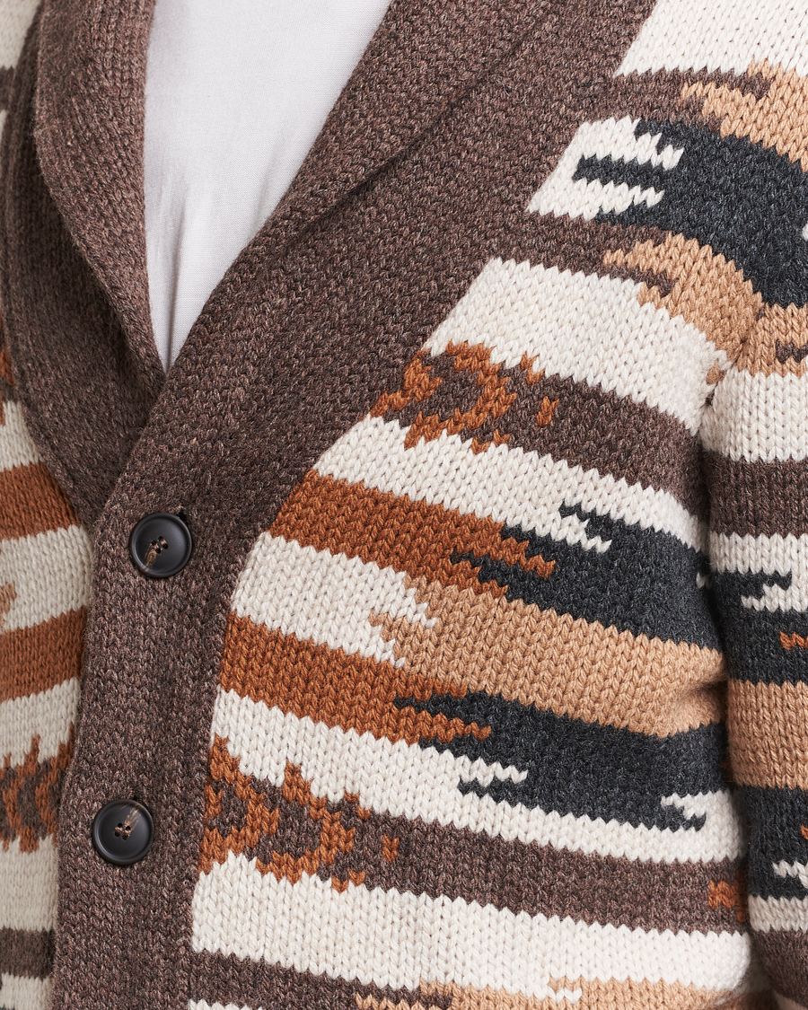 Homme | Pulls Et Tricots | Gran Sasso | Aspen Heavy Knitted Wool Cardigan Multi