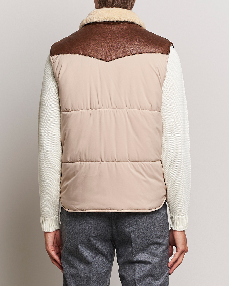 Homme | Manteaux Et Vestes | Gran Sasso | Aspen Padded Vest Beige/Brown
