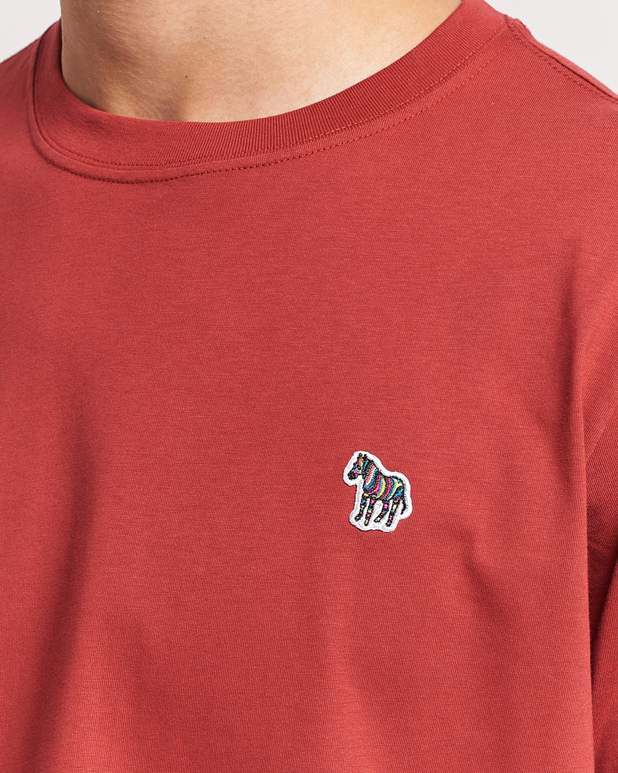 Homme | T-shirts | PS Paul Smith | Organic Cotton Zebra T-Shirt Dark Red