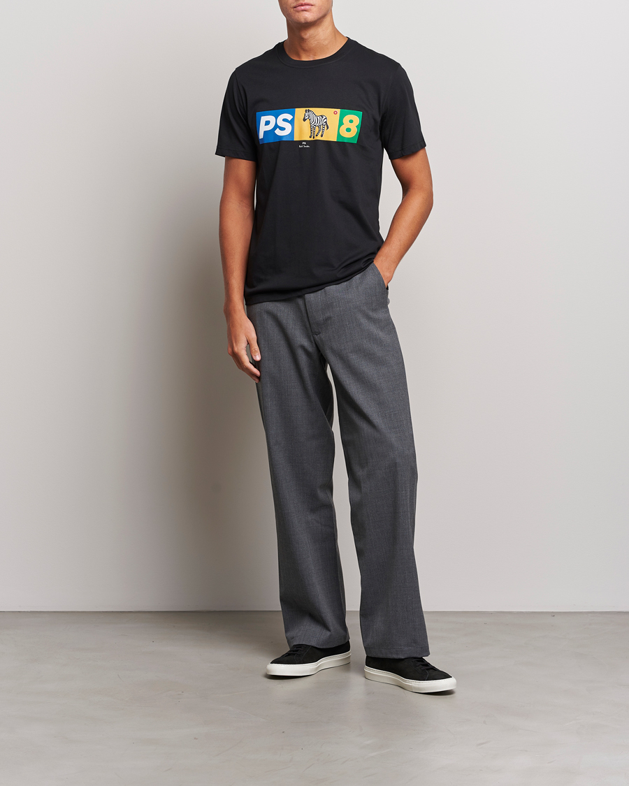 Homme | T-shirts | PS Paul Smith | PS8 Zebra Crew Neck T-Shirt Black