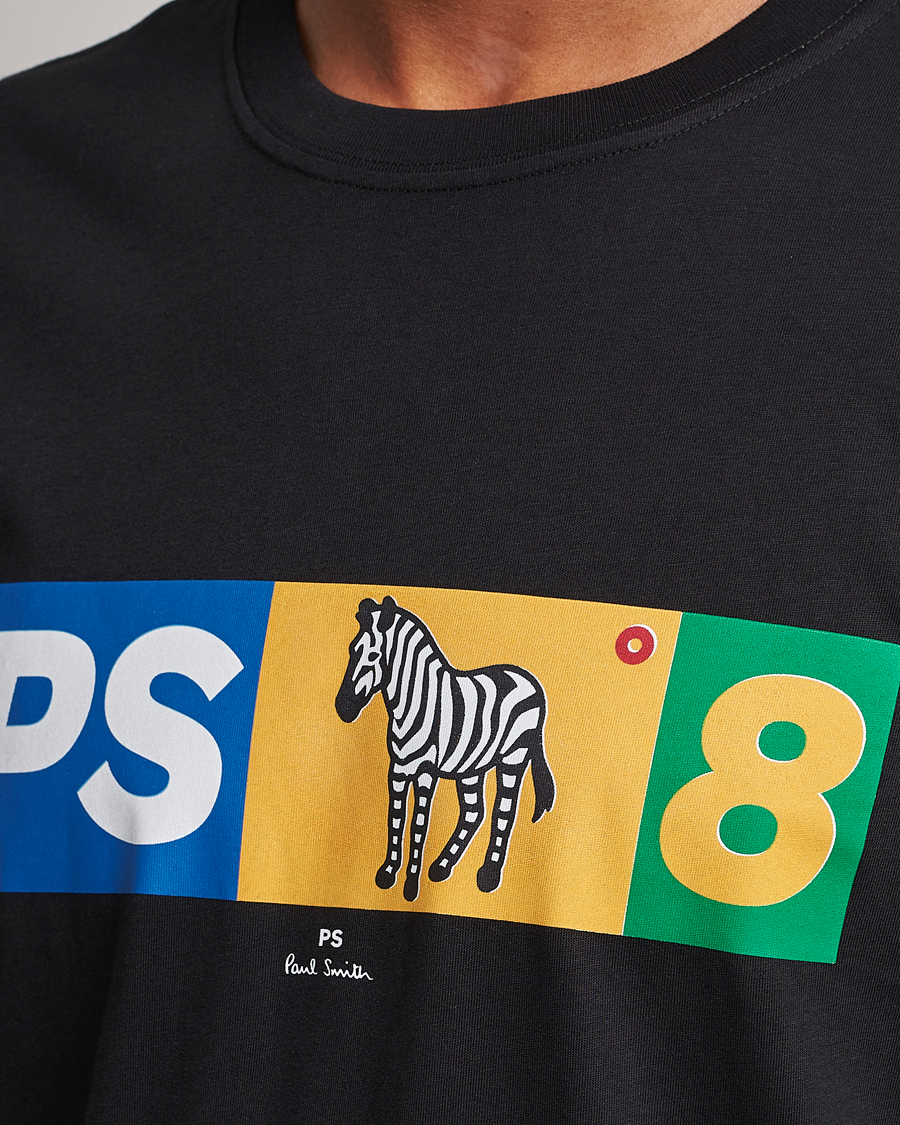 Homme | T-shirts | PS Paul Smith | PS8 Zebra Crew Neck T-Shirt Black