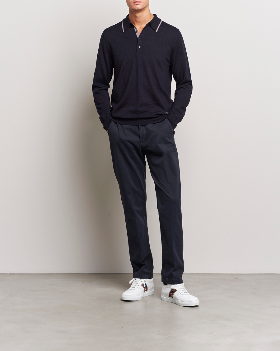 Homme | Pulls Et Tricots | PS Paul Smith | Merino Wool Knitted Polo Navy