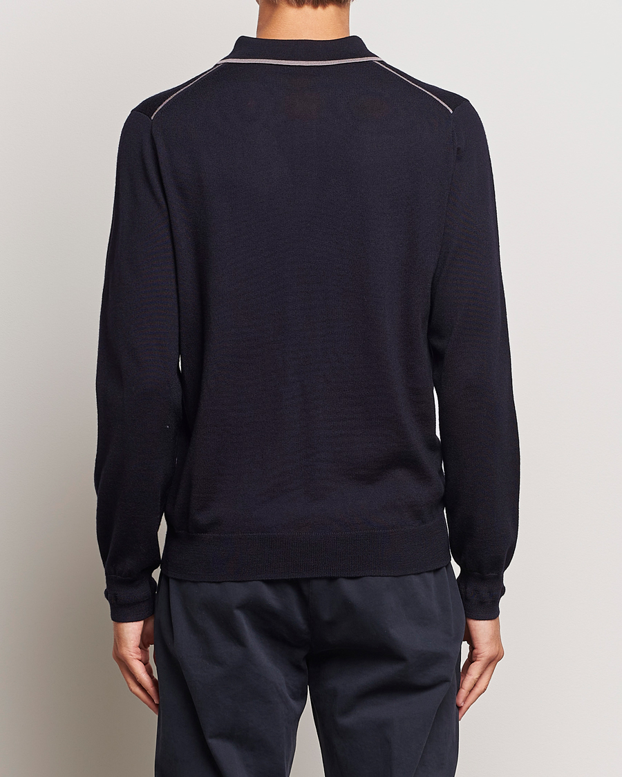 Homme | Pulls Et Tricots | PS Paul Smith | Merino Wool Knitted Polo Navy
