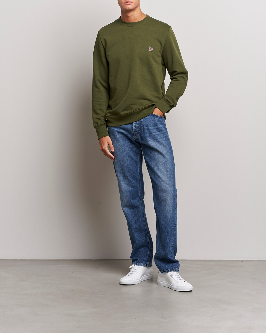 Homme | Pulls Et Tricots | PS Paul Smith | Organic Cotton Zebra Sweatshirt Olive