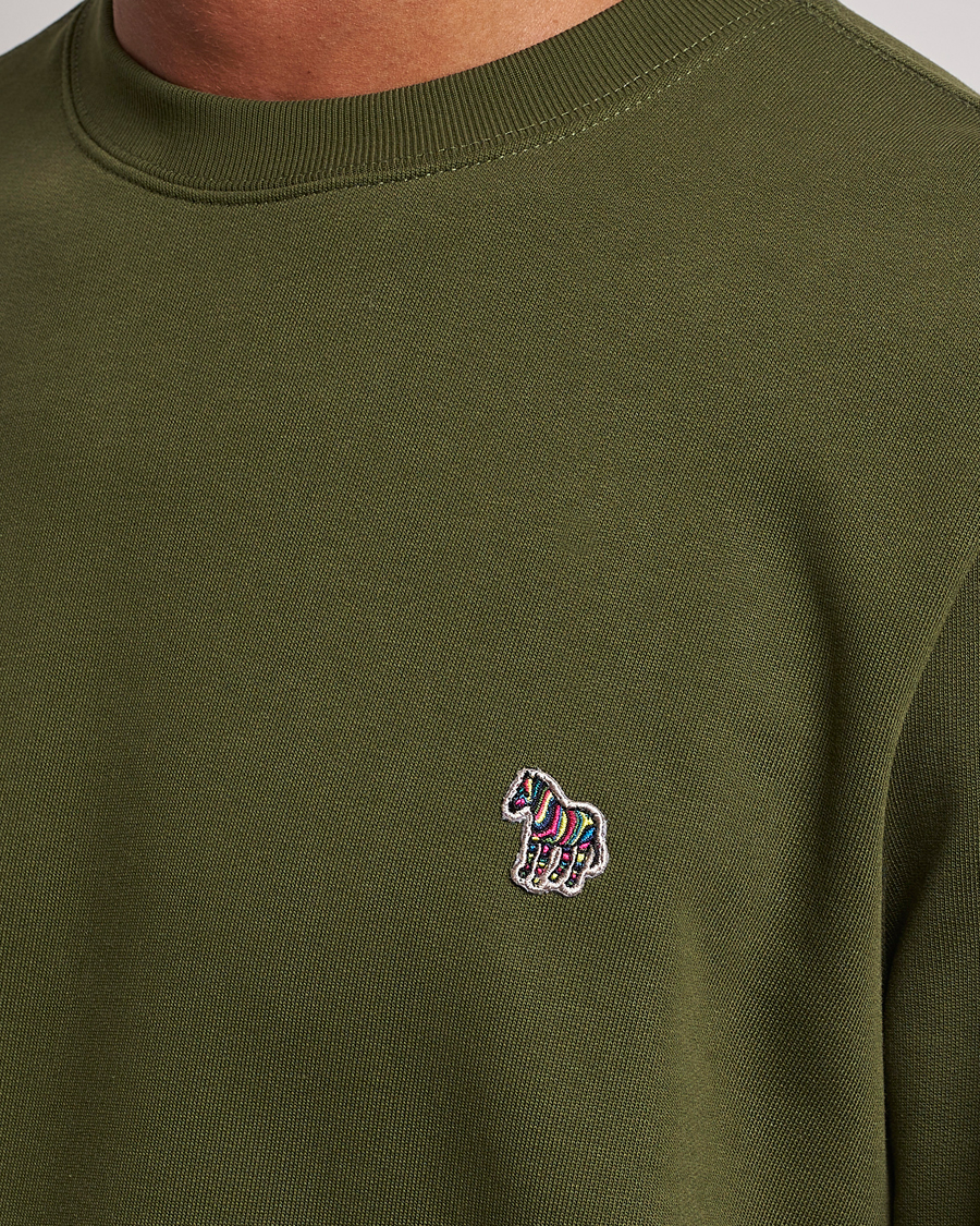 Homme | Pulls Et Tricots | PS Paul Smith | Organic Cotton Zebra Sweatshirt Olive