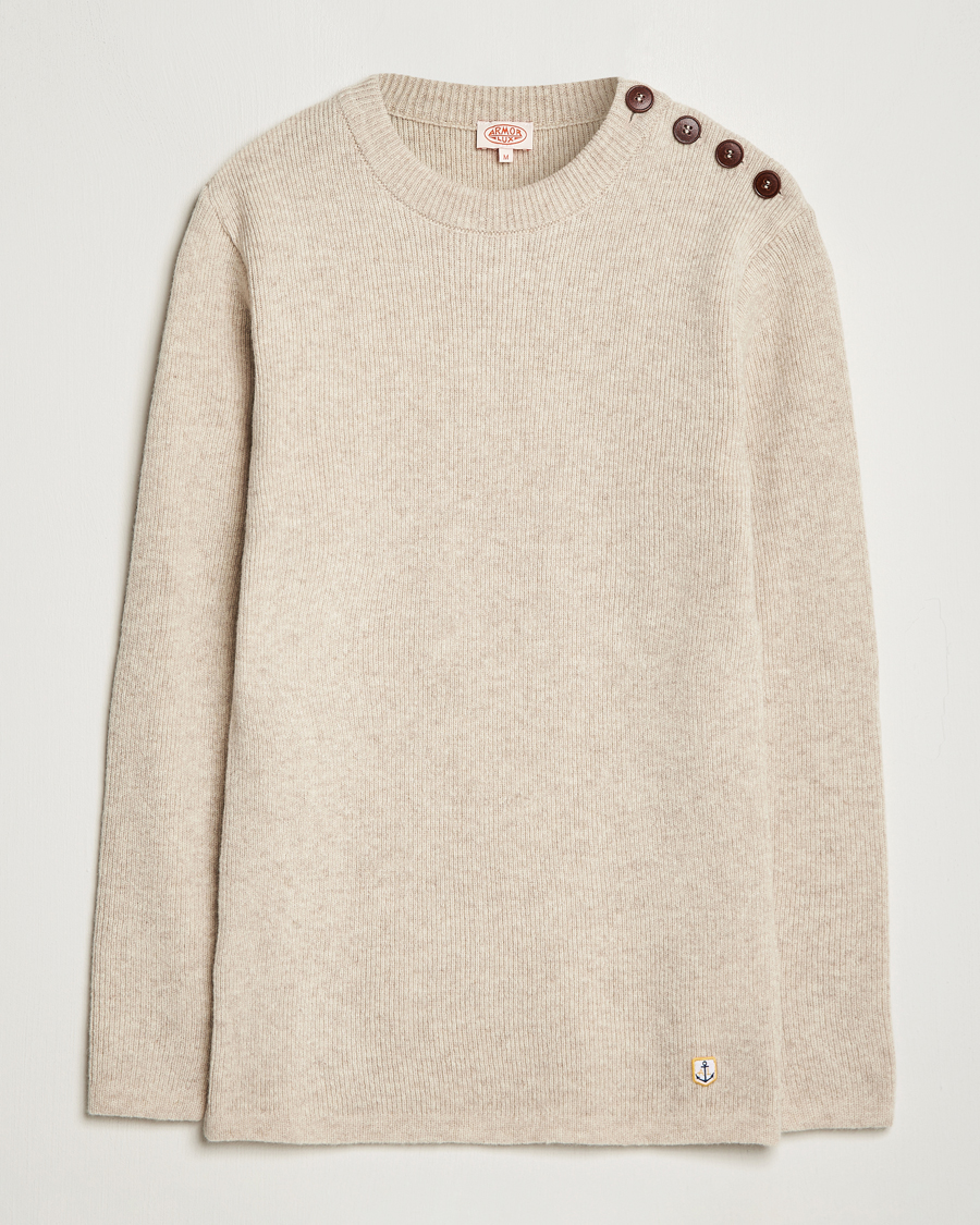 Homme | Pulls Et Tricots | Armor-lux | Pull Marin Wool Sweater Nature