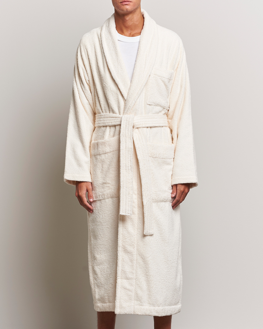 Homme | Peignoirs Et Pyjamas | Tekla | Organic Terry Bathrobe Ivory
