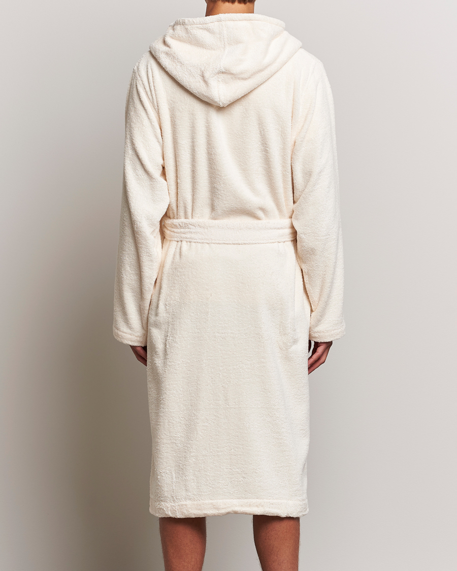 Homme | Peignoirs Et Pyjamas | Tekla | Organic Terry Hooded Bathrobe Ivory