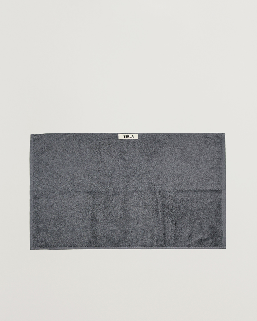 Herre | Tekstiler | Tekla | Organic Terry Hand Towel Charcoal Grey