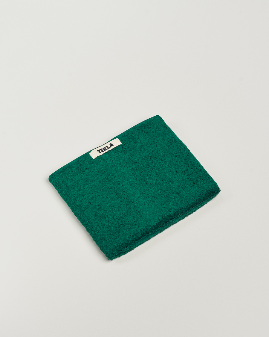 Homme | Tekla Organic Terry Hand Towel Teal Green | Tekla | Organic Terry Hand Towel Teal Green