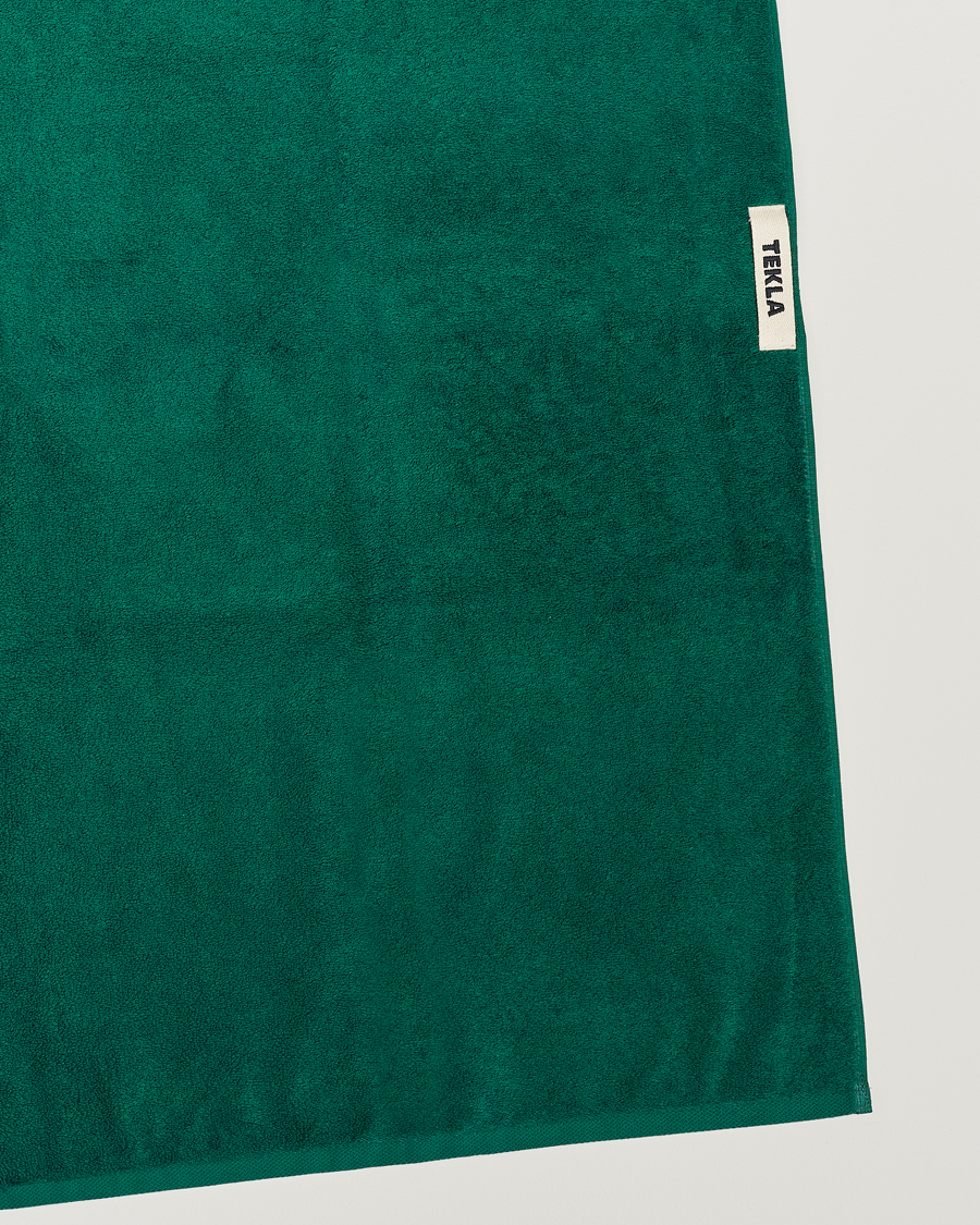 Homme | Tissus | Tekla | Organic Terry Hand Towel Teal Green