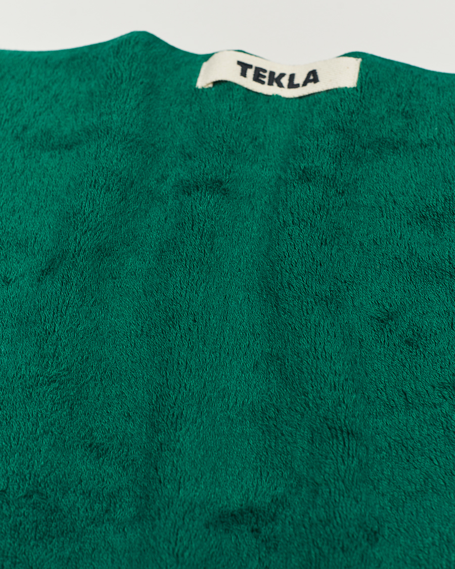 Homme | Tekla Organic Terry Hand Towel Teal Green | Tekla | Organic Terry Hand Towel Teal Green