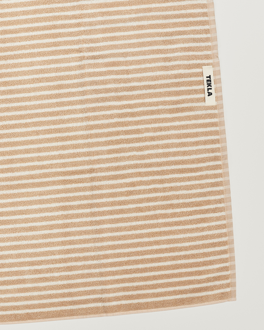 Homme | Serviettes | Tekla | Organic Terry Hand Towel Ivory Stripe