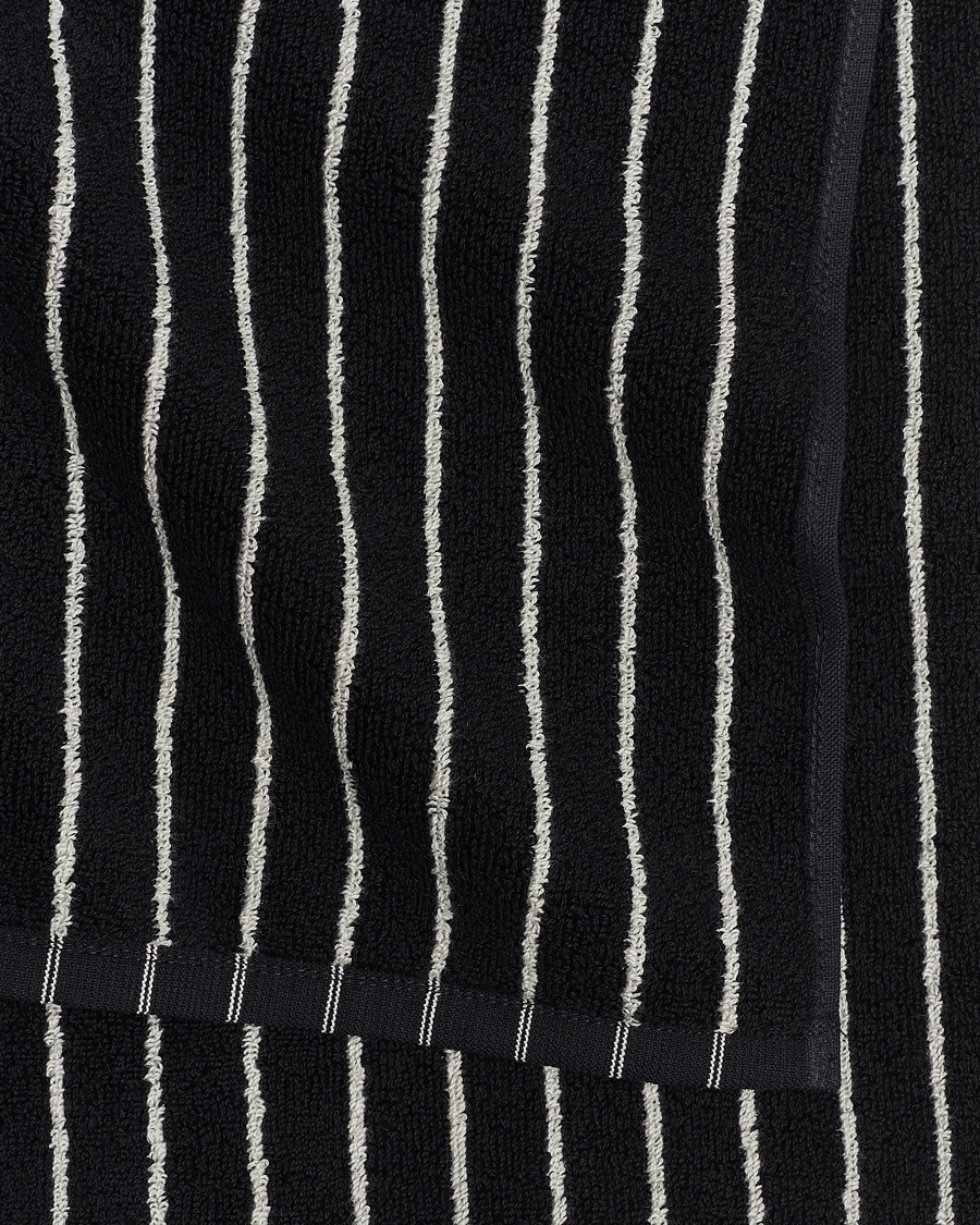 Homme | Tissus | Tekla | Organic Terry Bath Towel Black Stripe