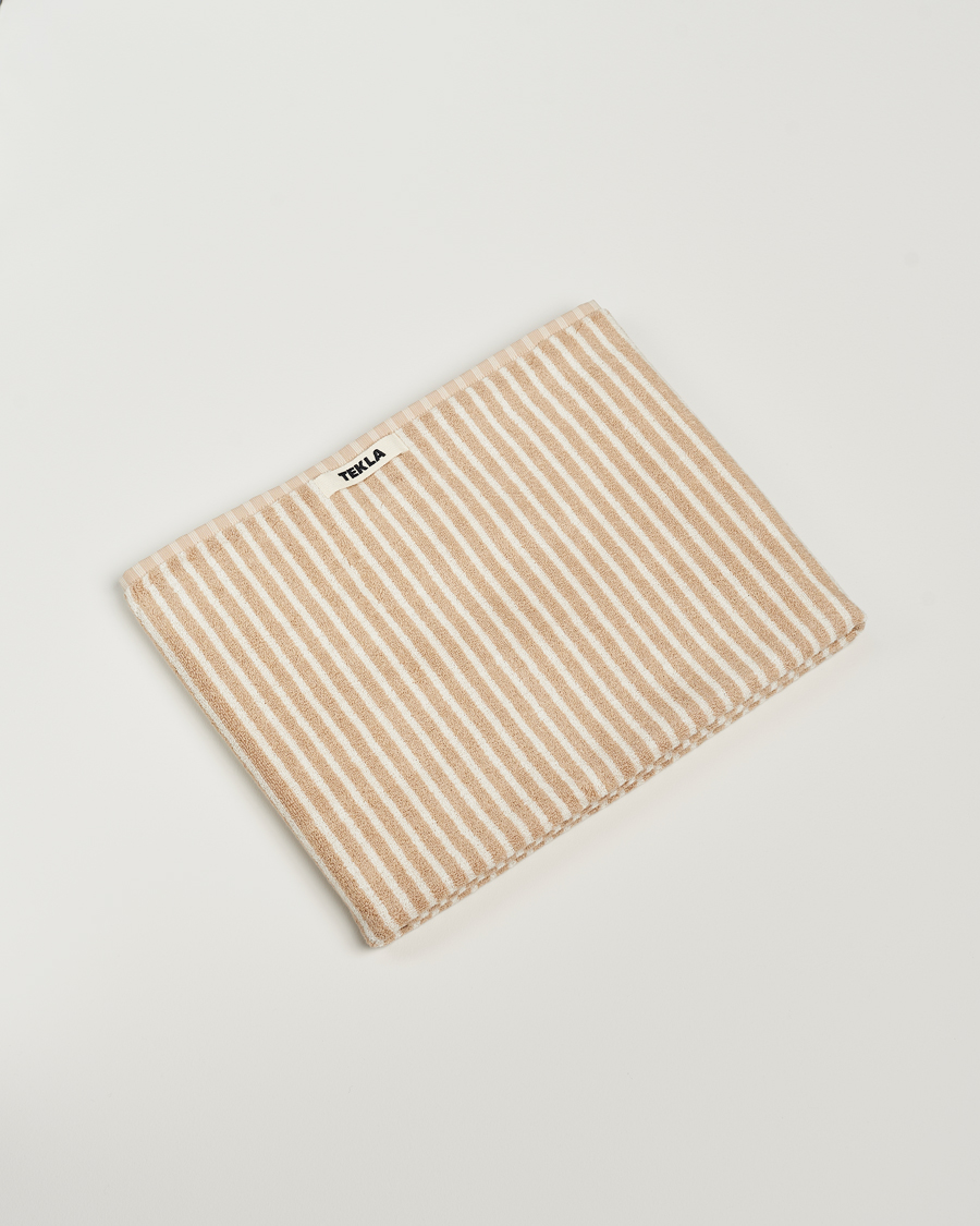 Homme | Tekla Organic Terry Bath Towel Ivory Stripe | Tekla | Organic Terry Bath Towel Ivory Stripe