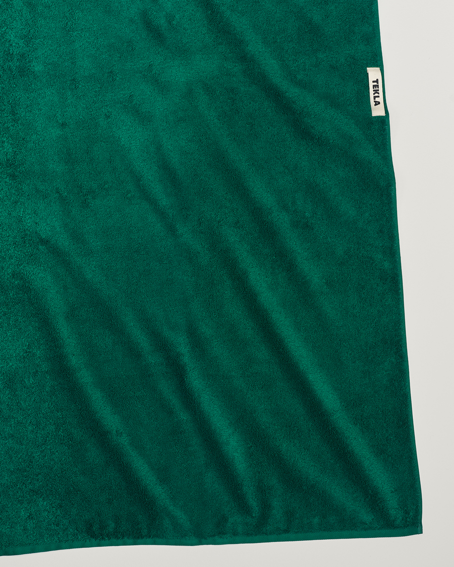 Homme | Serviettes | Tekla | Organic Terry Bath Towel Teal Green