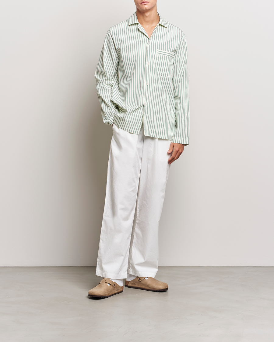 Homme | Peignoirs Et Pyjamas | Tekla | Poplin Pyjama Shirt Clover Stripes