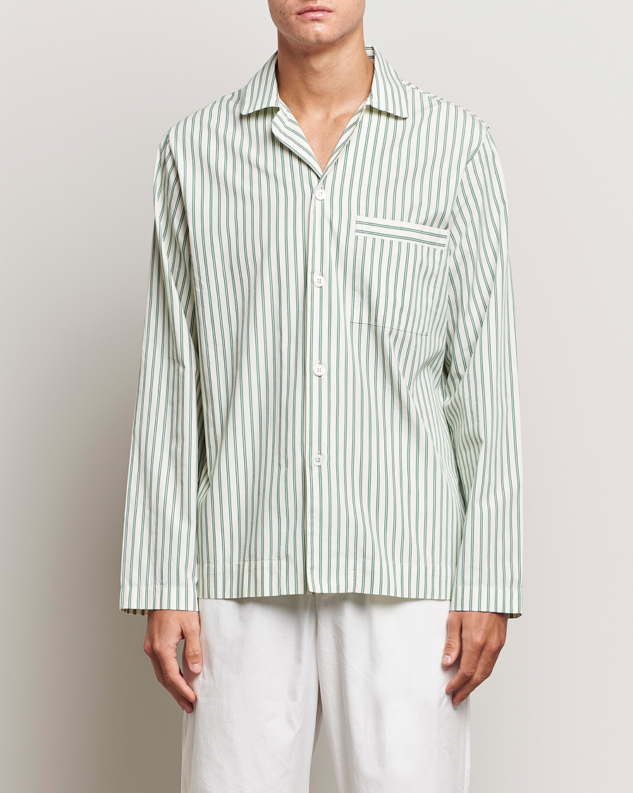 Homme | Peignoirs Et Pyjamas | Tekla | Poplin Pyjama Shirt Clover Stripes