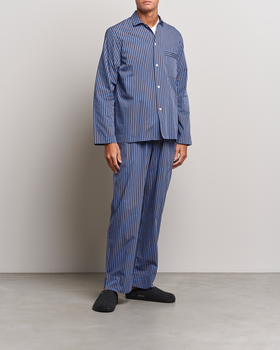 Homme | Peignoirs Et Pyjamas | Tekla | Poplin Pyjama Shirt Verneuil Stripes