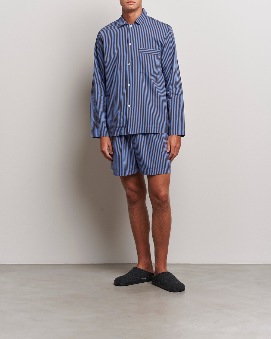 Homme | Peignoirs Et Pyjamas | Tekla | Poplin Pyjama Shorts Verneuil Stripes