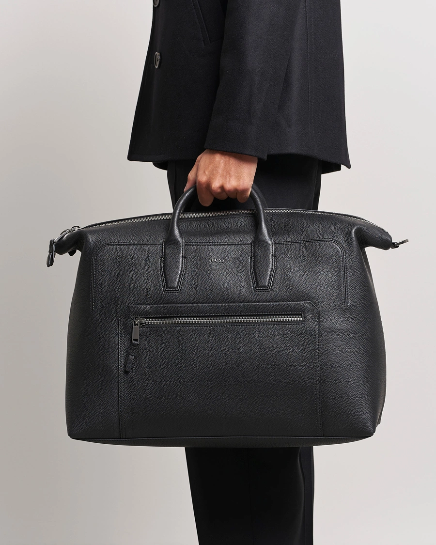 Homme | Accessoires | BOSS BLACK | Highway Leather Holdall Black