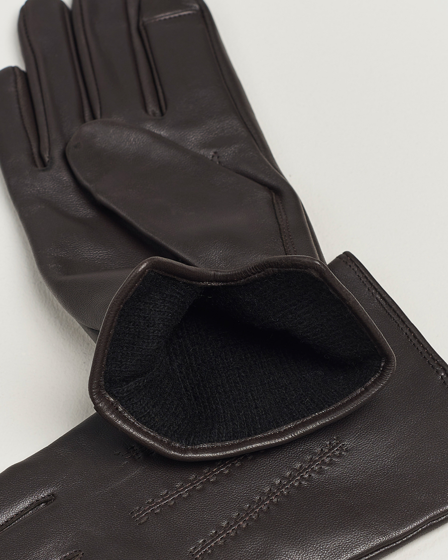 Homme | BOSS BLACK Hainz Leather Gloves Medium Brown | BOSS BLACK | Hainz Leather Gloves Medium Brown