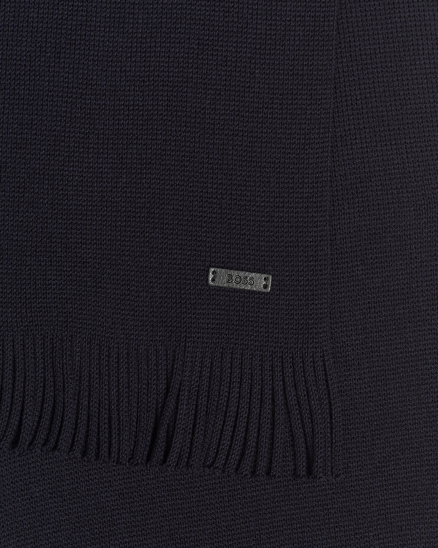 Homme | BOSS BLACK Albas Wool Scarf Dark Blue | BOSS BLACK | Albas Wool Scarf Dark Blue