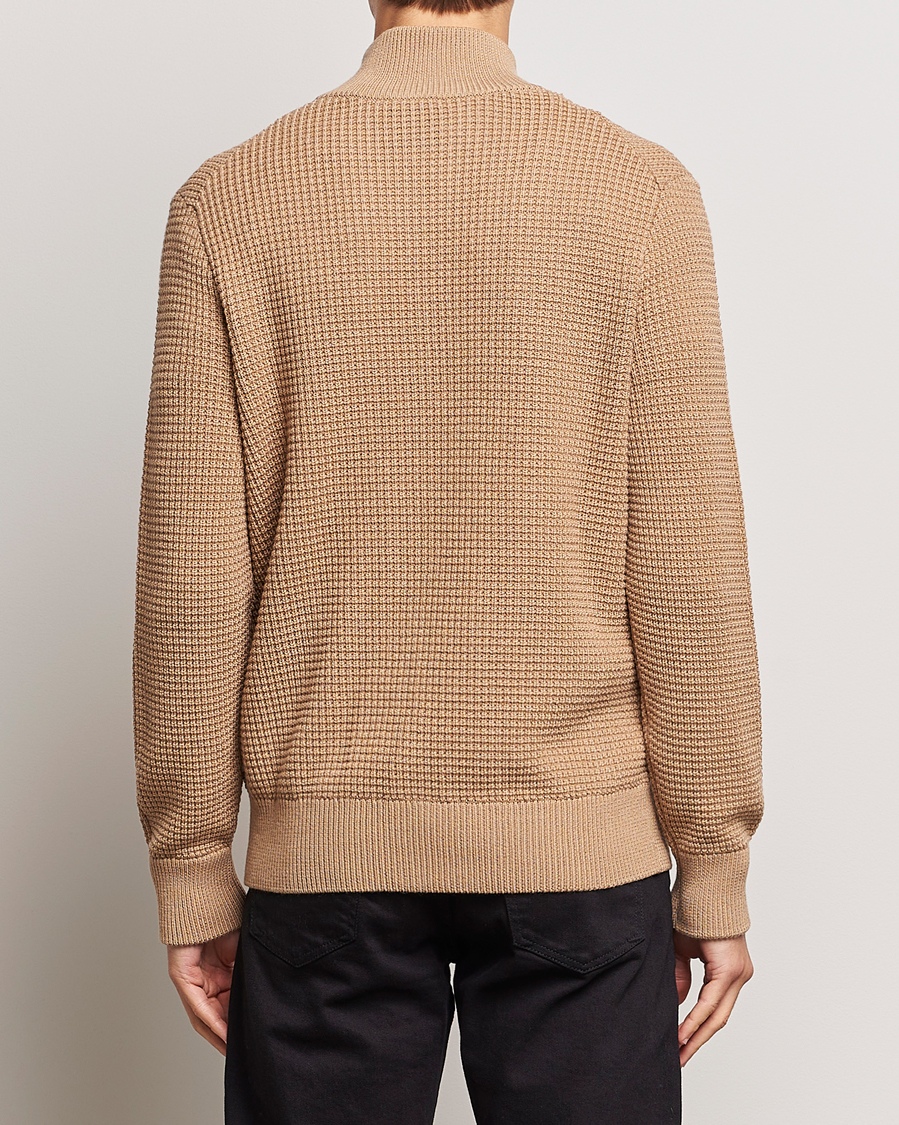 Homme | Pulls Et Tricots | BOSS BLACK | Mabeo Heavy Knitted Full Zip Medium Beige