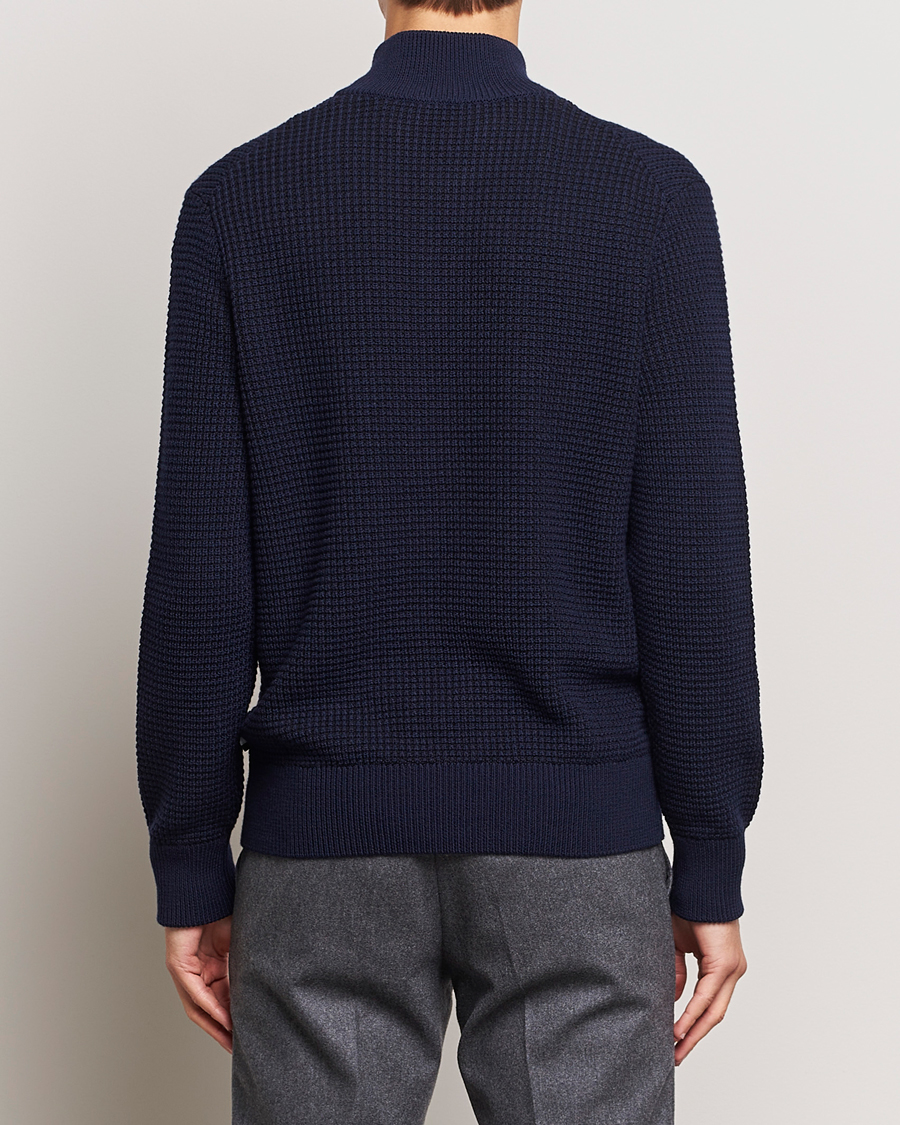 Homme | Pulls Et Tricots | BOSS BLACK | Mabeo Heavy Knitted Full Zip Dark Blue