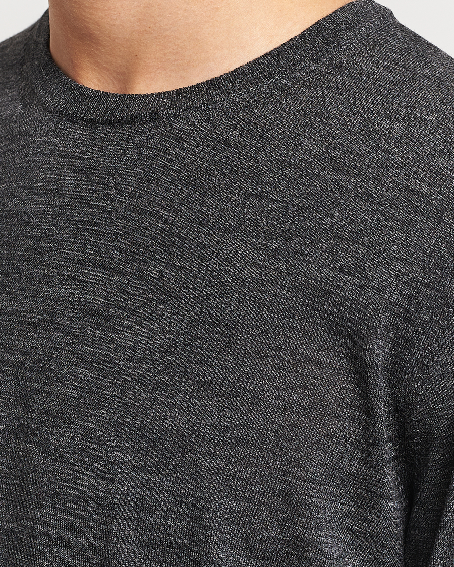 Homme | Pulls Et Tricots | BOSS BLACK | Leno Knitted Sweater Black Melange