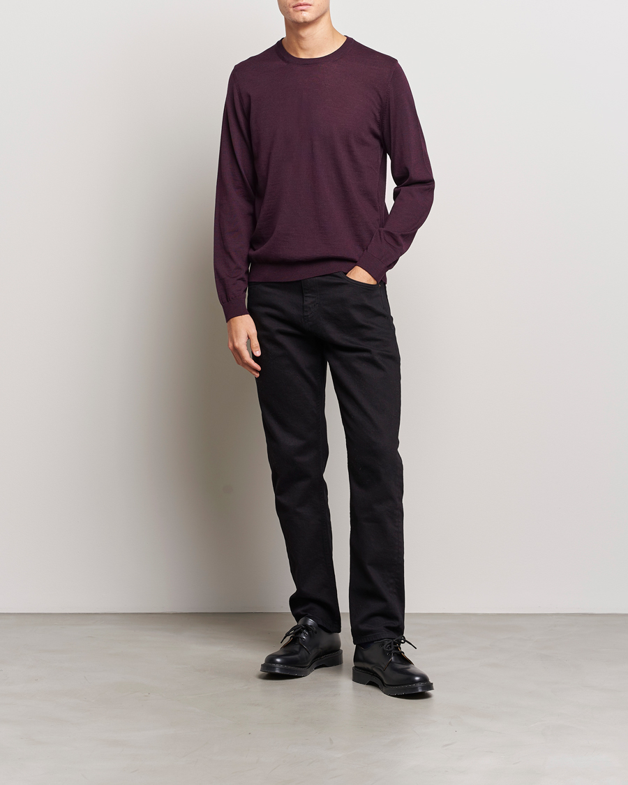 Homme | Pulls Et Tricots | BOSS BLACK | Leno Knitted Sweater Dark Red