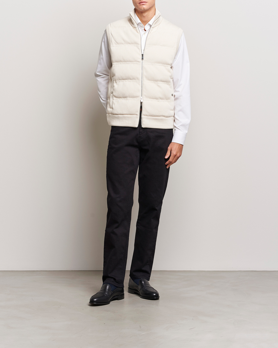 Homme | Manteaux Et Vestes | BOSS BLACK | Mandolino Corduroy Vest Open White