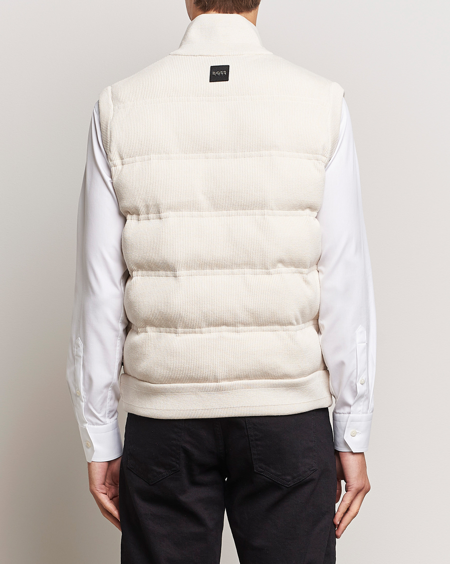 Homme | Manteaux Et Vestes | BOSS BLACK | Mandolino Corduroy Vest Open White
