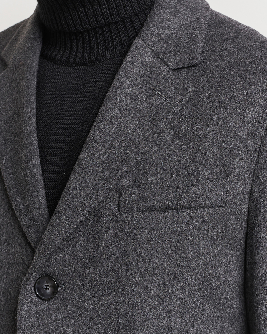 Homme | Manteaux Et Vestes | BOSS BLACK | Hyde Wool/Cashmere Coat Medium Grey