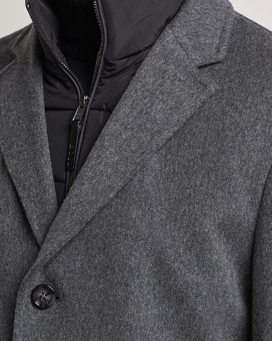 Homme | Manteaux Et Vestes | BOSS BLACK | Hyde Wool Bib Coat Medium Grey