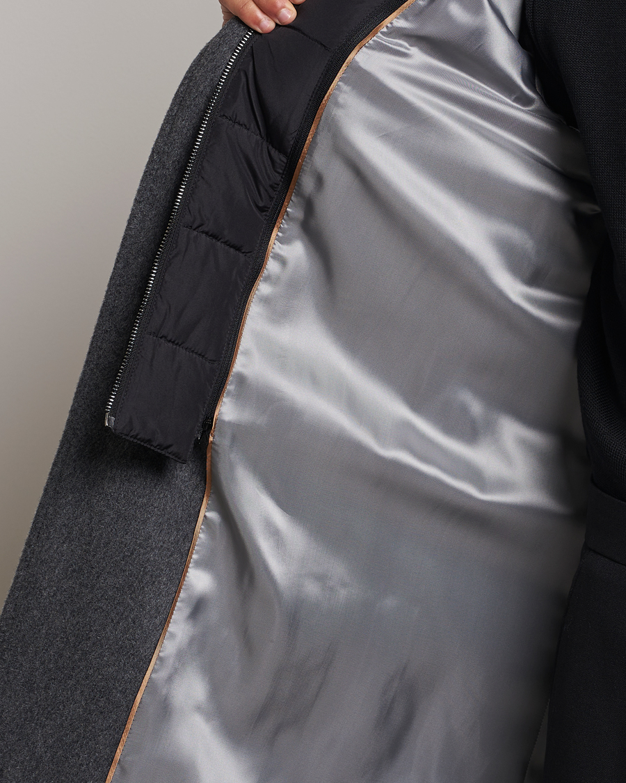 Homme | Manteaux Et Vestes | BOSS BLACK | Hyde Wool Bib Coat Medium Grey