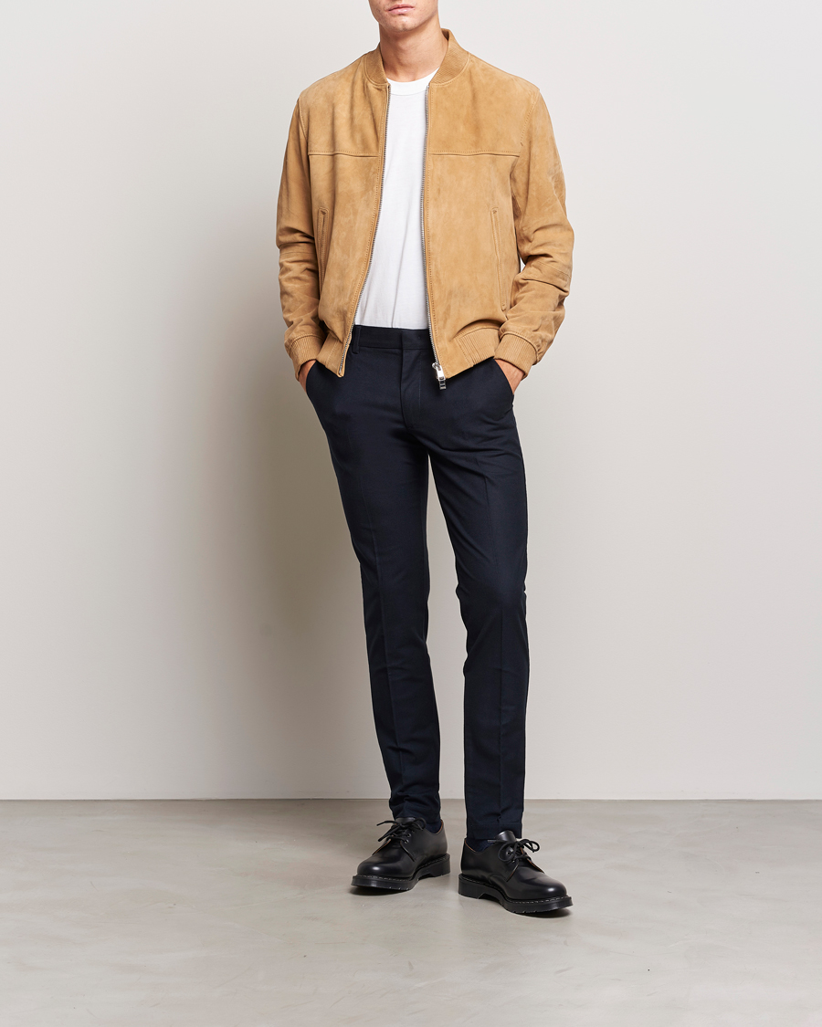 Homme | Pantalons | BOSS BLACK | Kaito1 Structured Chinos Dark Blue