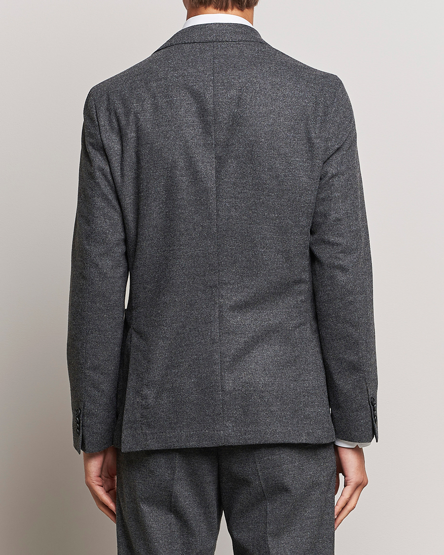 Homme | Blazers | BOSS BLACK | Hanry Tech Flannel Blazer Dark Grey