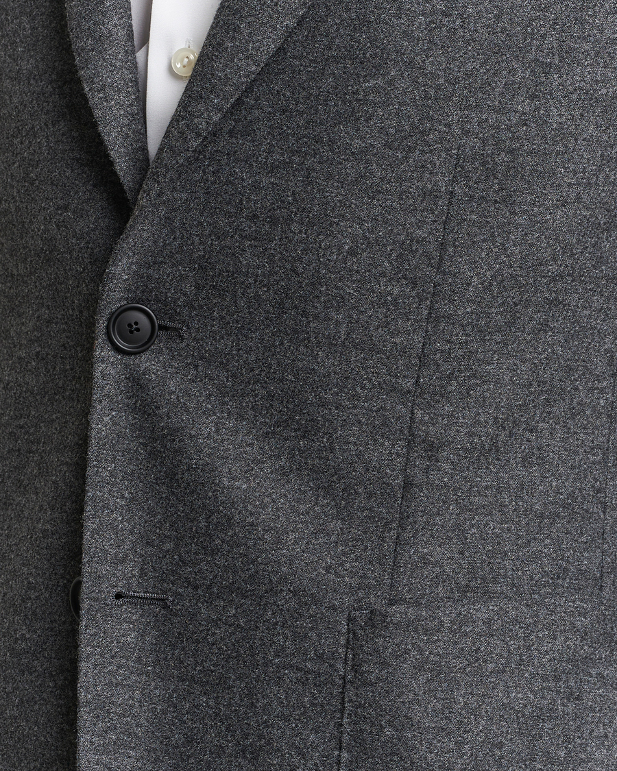 Homme | Blazers | BOSS BLACK | Hanry Tech Flannel Blazer Dark Grey