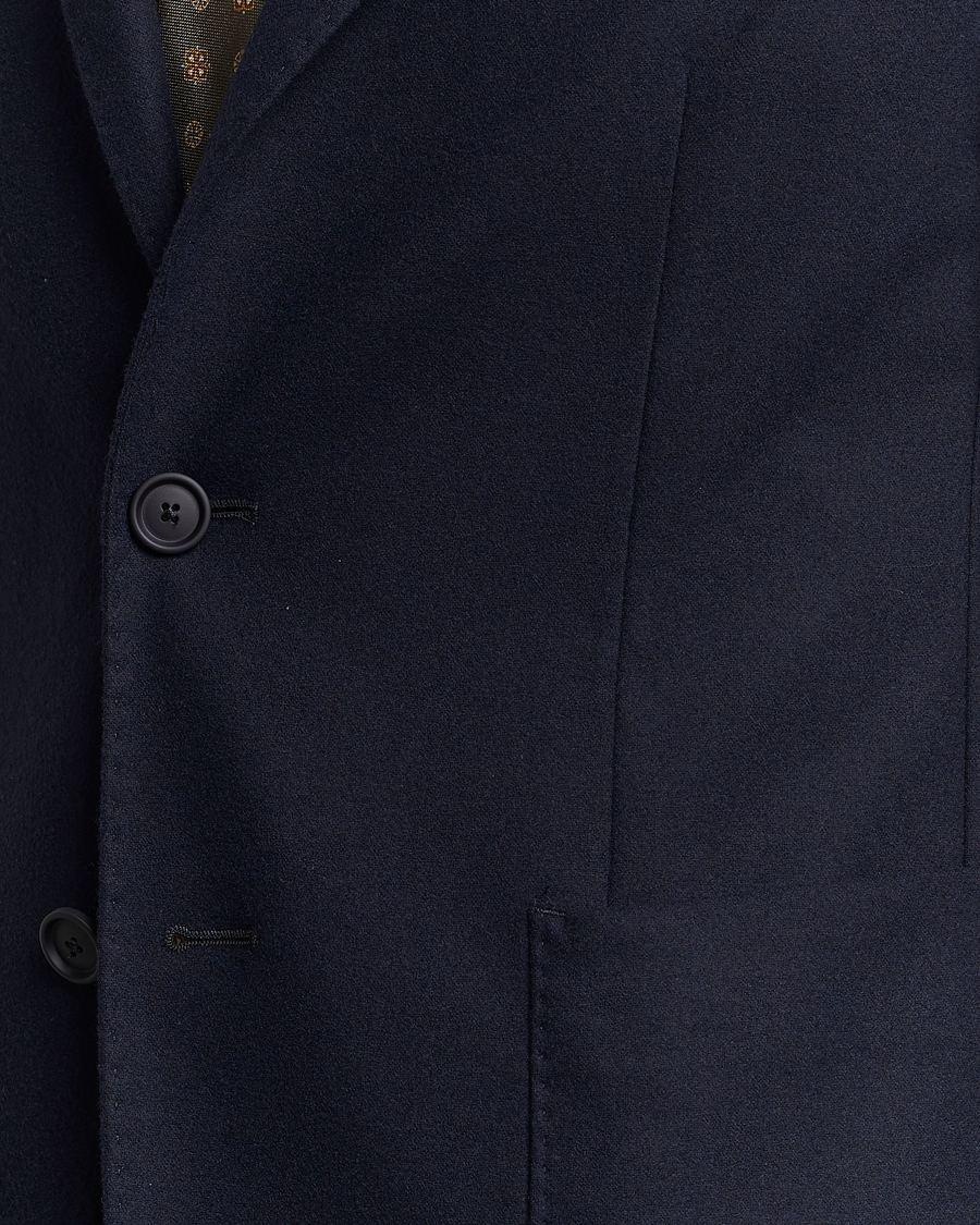 Homme | Blazers | BOSS BLACK | Hanry Tech Flannel Blazer Dark Blue