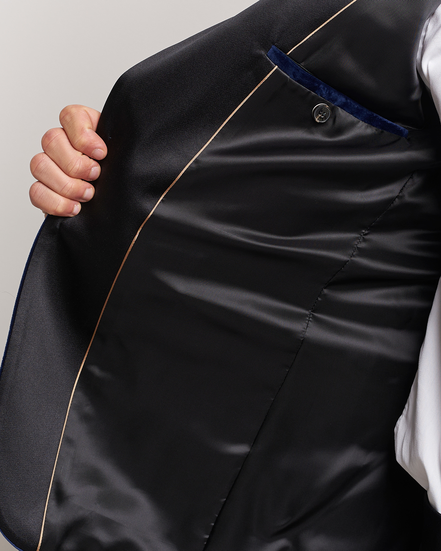Homme | Blazers | BOSS BLACK | Hutson Velvet Tuxedo Blazer Dark Blue