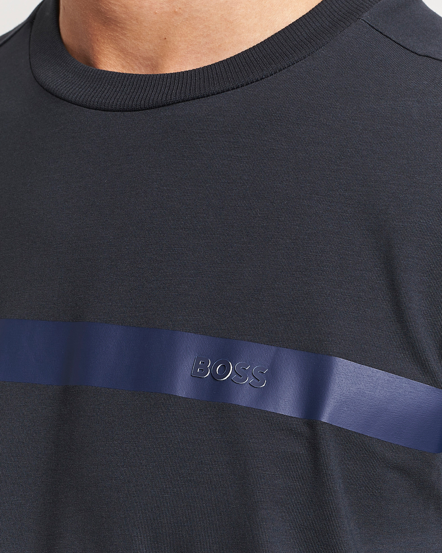 Homme | T-shirts | BOSS GREEN | Logo Crew Neck T-Shirt Dark Blue