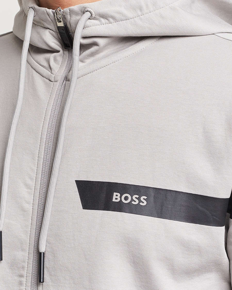 Homme | Pulls Et Tricots | BOSS GREEN | Saggy Full Zip Hoodie Open Grey