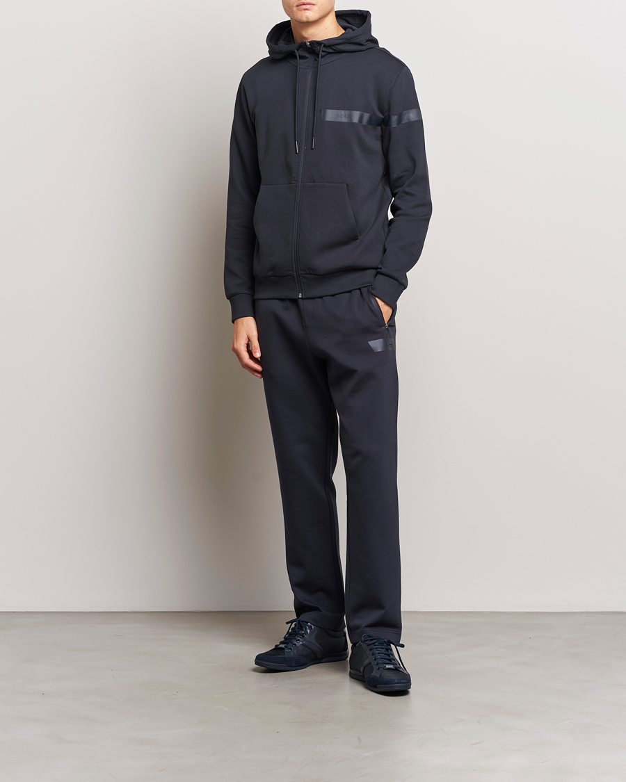 Homme | Pulls Et Tricots | BOSS GREEN | Saggy Full Zip Hoodie Dark Blue