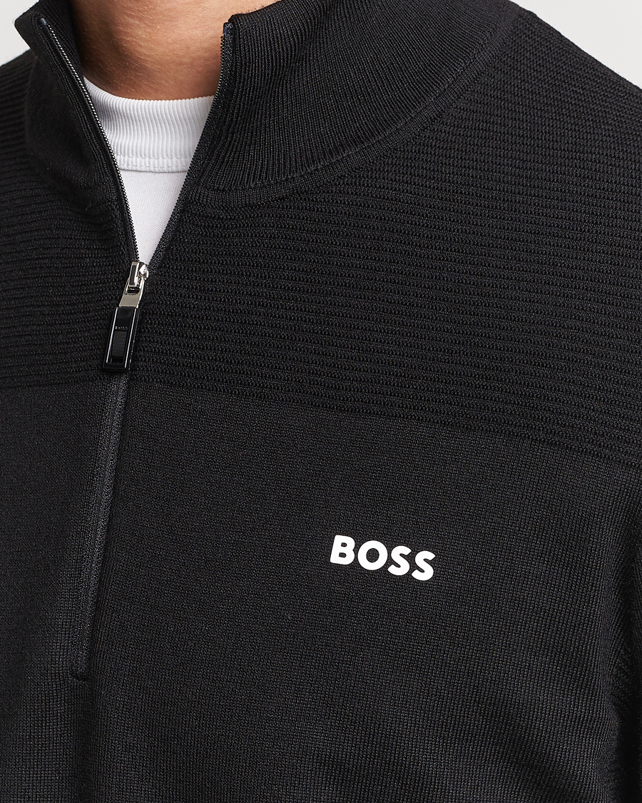 Homme | Pulls Et Tricots | BOSS GREEN | Momentum Knitted Half Zip Black