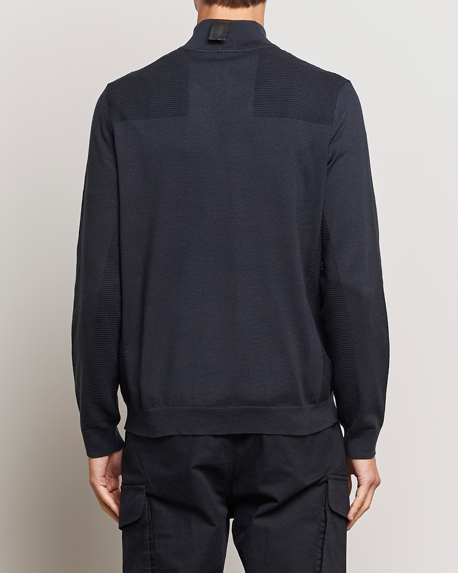 Homme | Pulls Et Tricots | BOSS GREEN | Momentum Knitted Half Zip Dark Blue