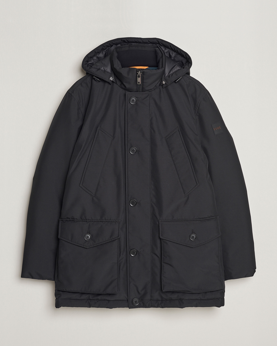 Homme | Manteaux Et Vestes | BOSS ORANGE | Osiass Parka Black