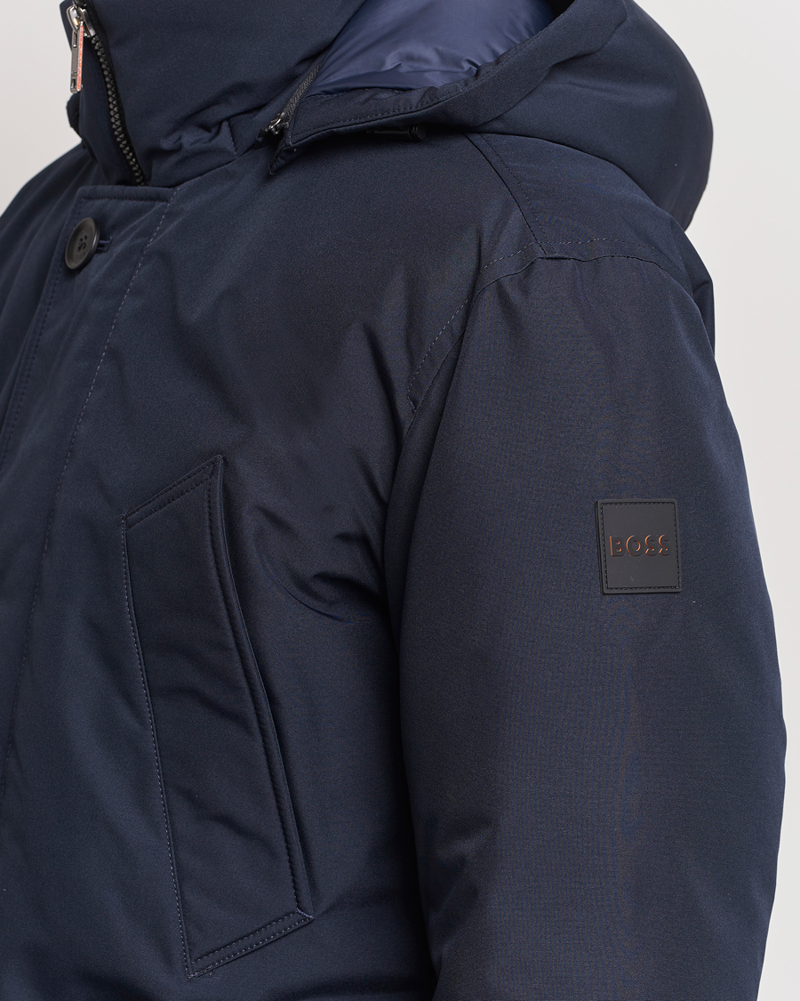 Homme | Manteaux Et Vestes | BOSS ORANGE | Osiass Parka Dark Blue